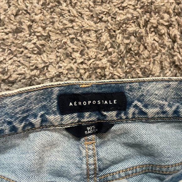 Aero 90s Baggy Blue Denim Jeans - Picture 3 of 6